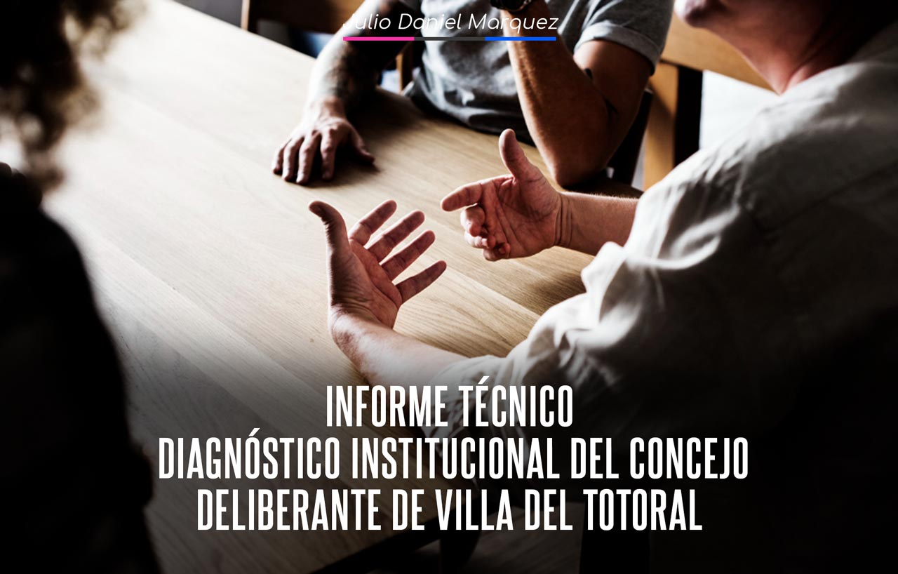 Informe técnico – Diagnóstico institucional del Concejo Deliberante de Villa del Totoral